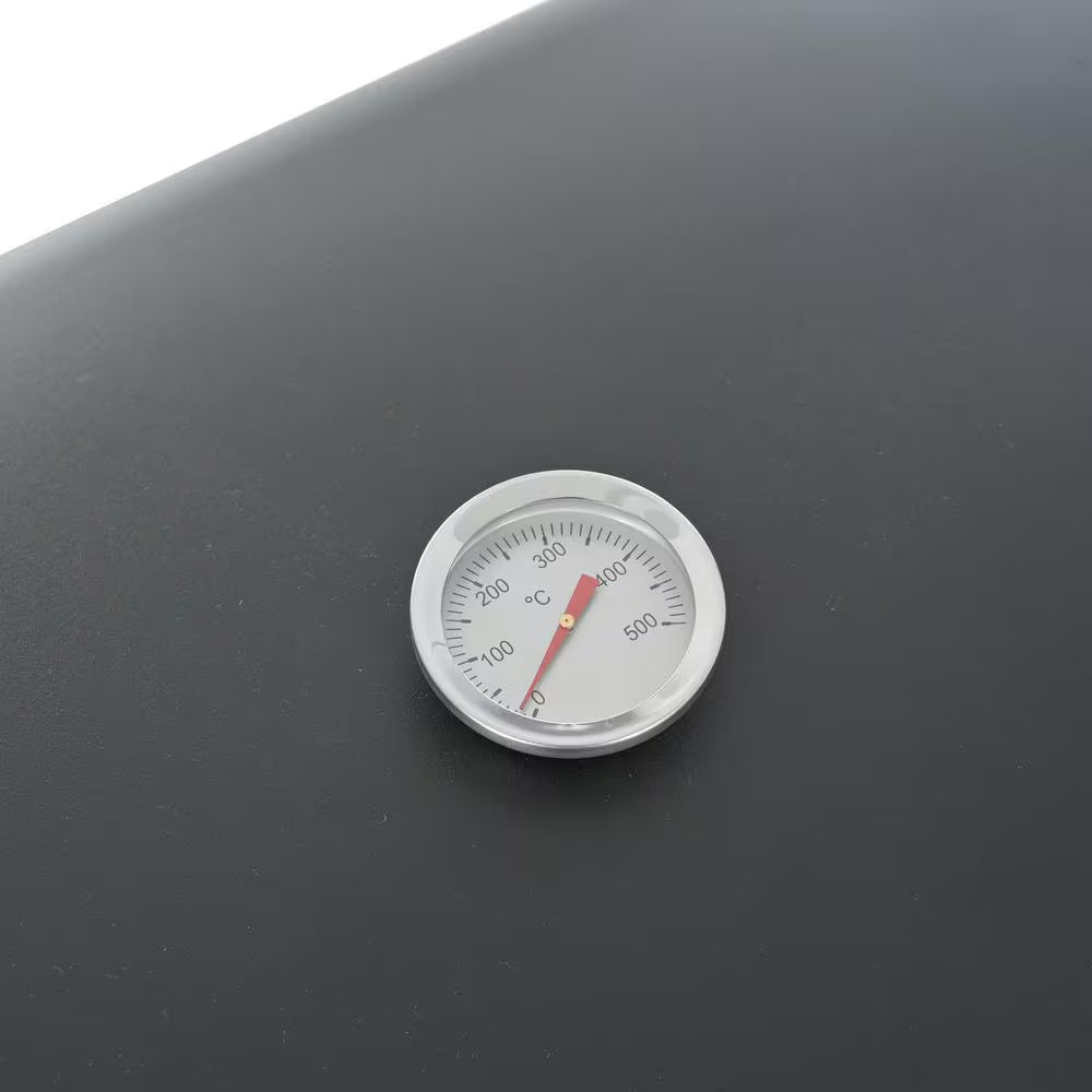 4-Burner Propane Gas Barbecue Grill with Stainless Steel Grill in Black